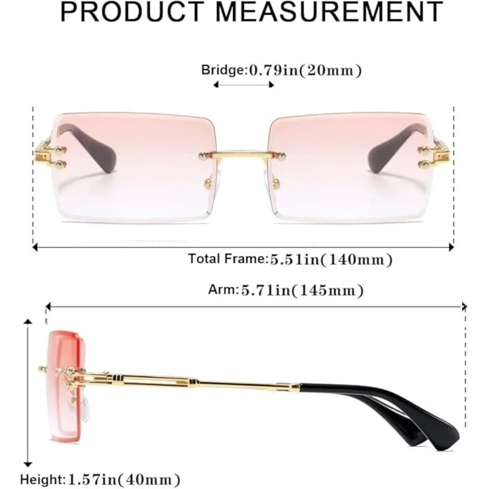 Sunglasses Outdoor Light Weight Pink Lens Gold Comfortable Casual Classic Street